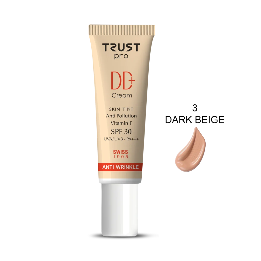دی دی کرم پلاس تراست شماره ۳ بژ تیره SPF30 حجم ۳۰ میلی‌لیتر