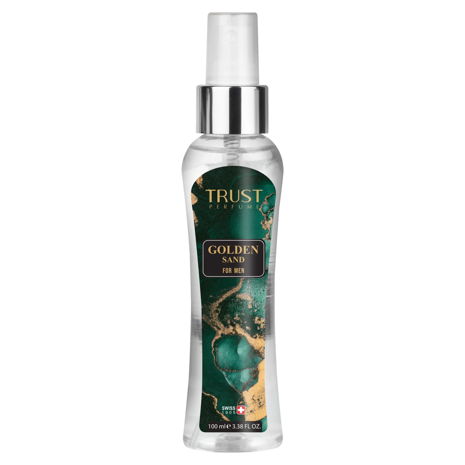 بادی میست مردانه تراست مدل Golden Sand حجم ۱۰۰ میلی‌لیتر