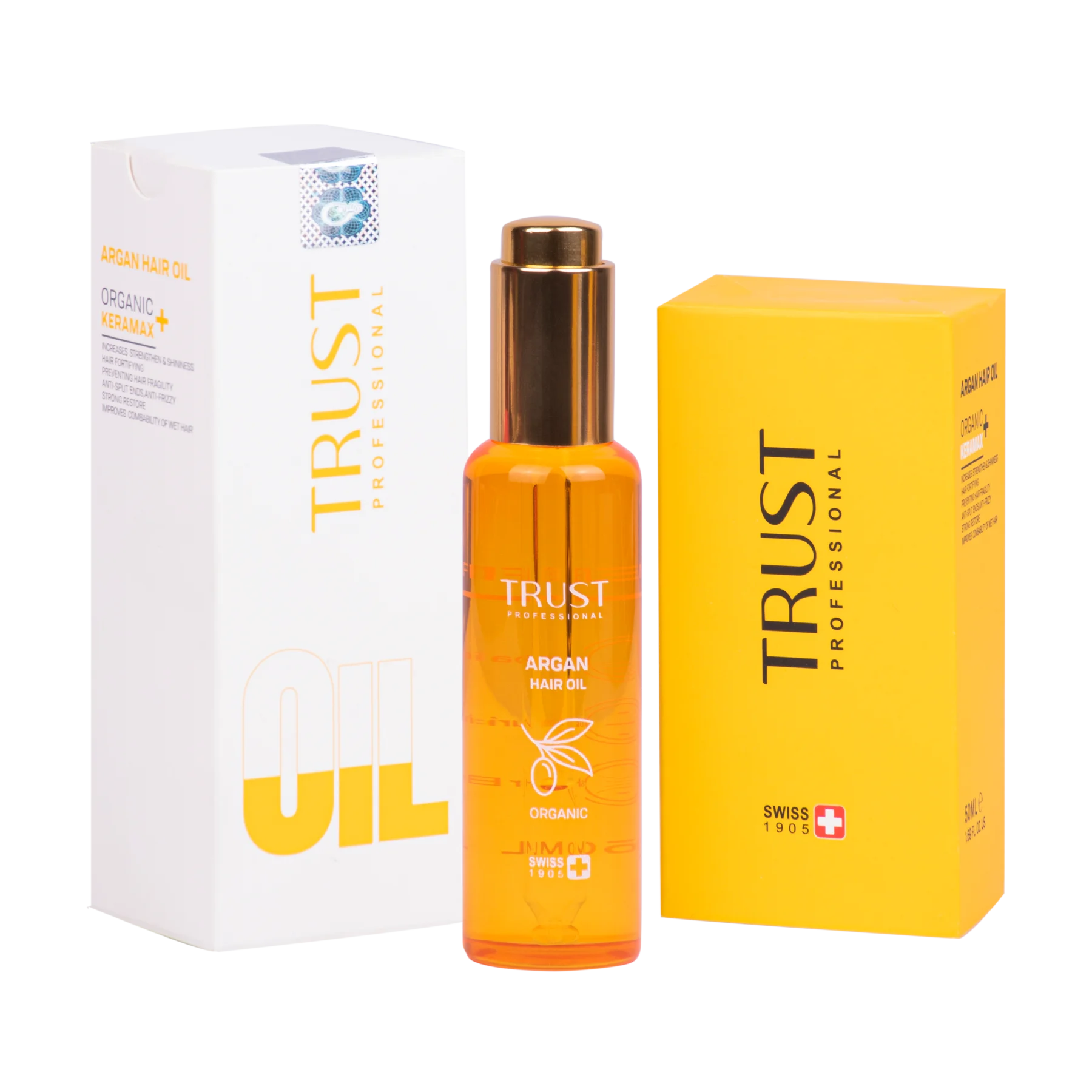 روغن آرگان مو تراست ویتامینه پلاس حجم ۵۰ میلی‌لیتر