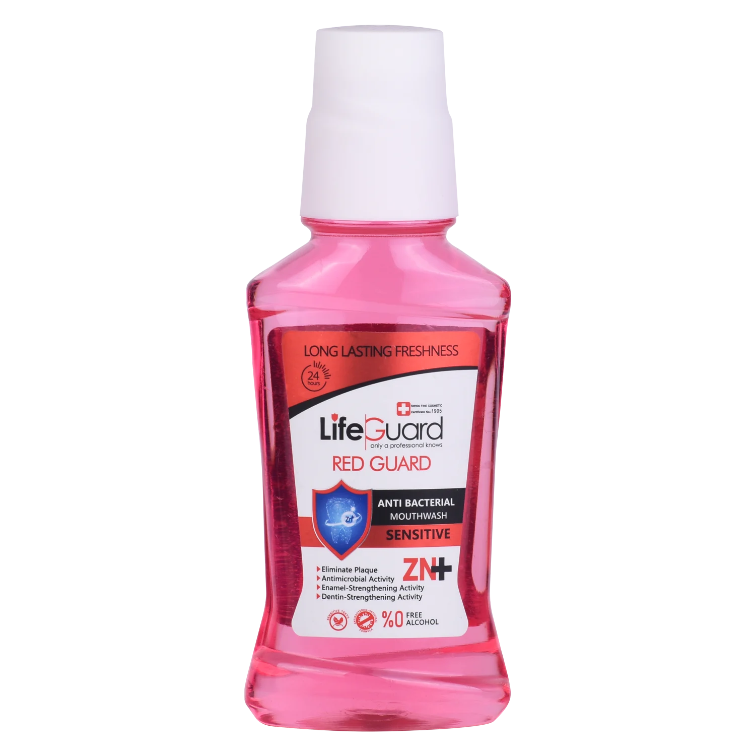 دهانشویه لایف گارد Red Guard مدل دندان حساس حجم ۲۷۰ میلی‌لیتر