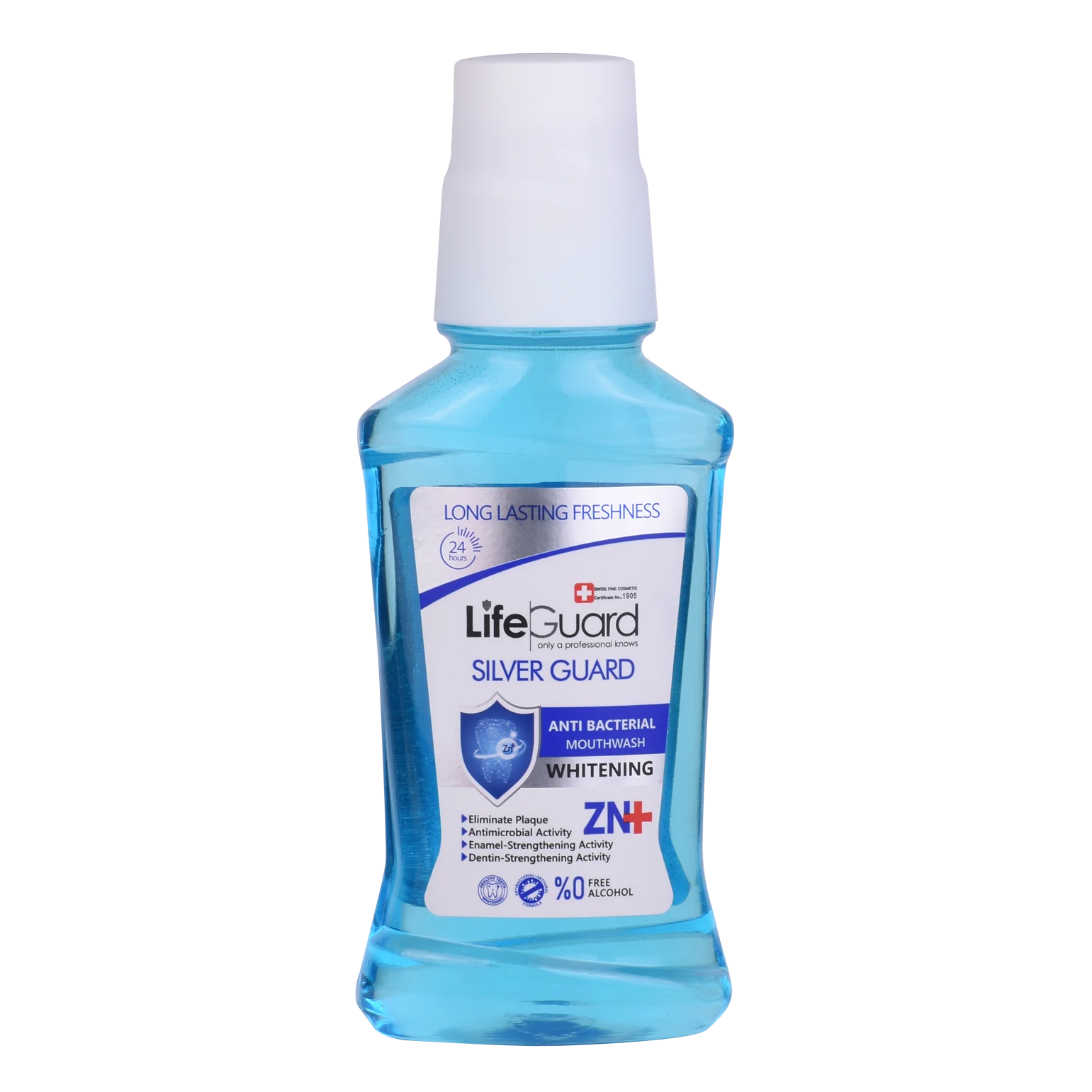 دهانشویه لایف گارد Silver Guard مدل سفیدکننده حجم ۲۷۰ میلی‌لیتر
