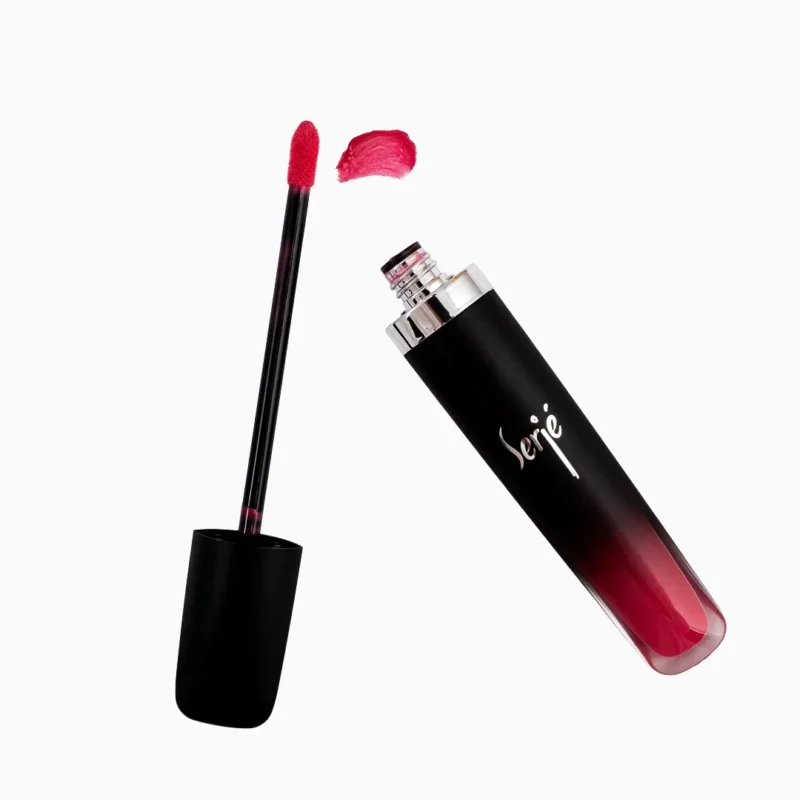 رژ لب مایع ساتین سرژه کد 201 True Pink باز شده